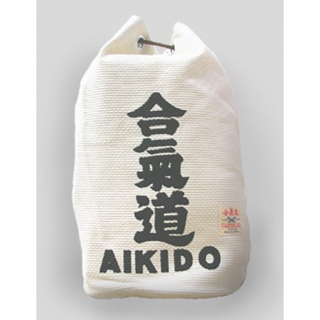 Bolsa Gi de entrenamiento de aikido (kanji impreso aikido)