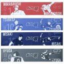 4 toallas/bufandas edición limitada Captain Tsubasa, Wakabayashi, Hyuga y Misaki