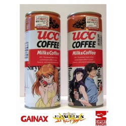 Evangelion UCC Coffee Misato y Asuka